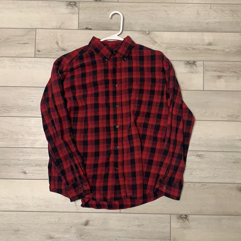 Men’s St John’s Bay Red & Black Flannel